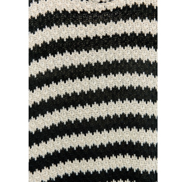 Zara STRIPED RUSTIC DRESS - Picture 6 of 7